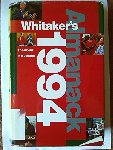 Imagen de archivo de Whitaker's Almanack 1994 126th Ed. (Standard Edition) a la venta por WorldofBooks