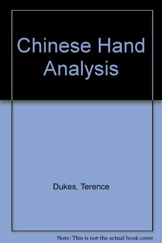 Stock image for CHINESE HAND ANALYSIS. for sale by Cambridge Rare Books