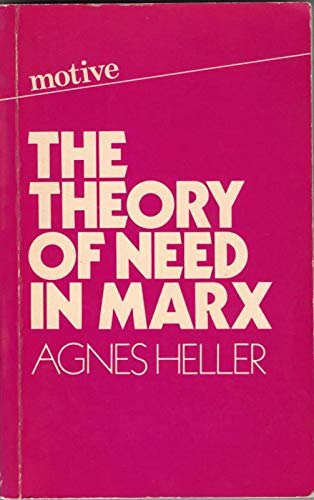 Beispielbild fr The theory of need in Marx - MOTIVE zum Verkauf von Chapter 1