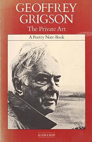 9780850315592: Private Art: A Poetry Notebook