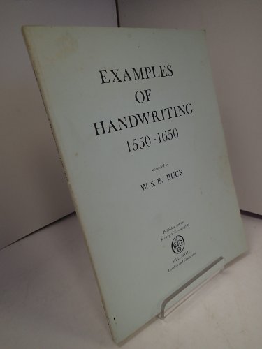 9780850331165: Examples of Handwriting, 1550-1650