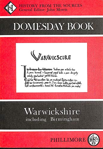 Beispielbild fr Domesday Book Warwickshire: History From the Sources (Domesday Books (Phillimore)) zum Verkauf von Reuseabook