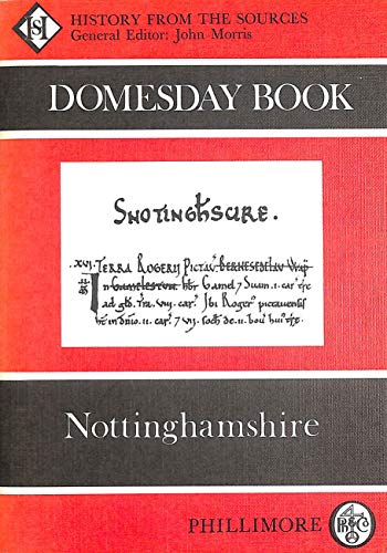 9780850331486: Domesday Book Nottingham: History From the Sources