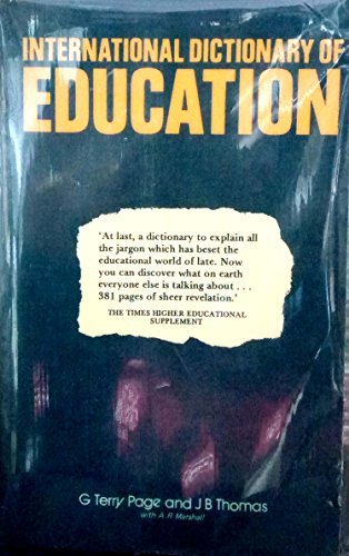 Beispielbild fr International Dictionary of Education zum Verkauf von GF Books, Inc.