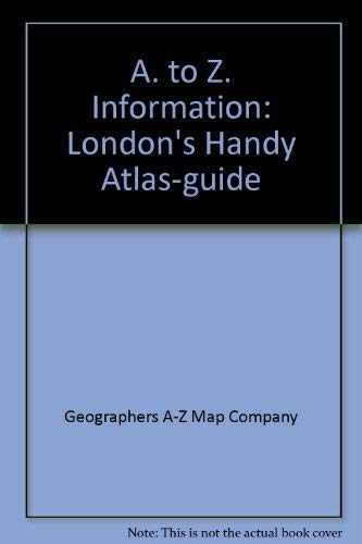 Beispielbild fr A. to Z. Information: London's Handy Atlas-guide zum Verkauf von medimops