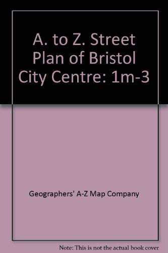 Beispielbild fr A. to Z. Street Plan of Bristol City Centre: 1m-3" zum Verkauf von WorldofBooks