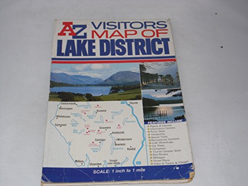 Imagen de archivo de A-Z visitors' map of the Lake District a la venta por HPB Inc.