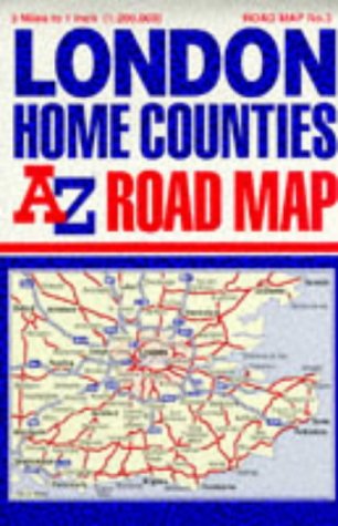 Stock image for AZ London, Home Counties, road map for sale by Wonder Book