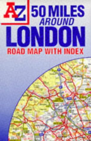 Stock image for 50 Miles Around London Road Map for sale by Reuseabook