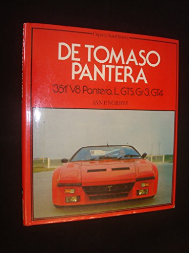 9780850453829: De Tomaso Pantera (Osprey auto History)
