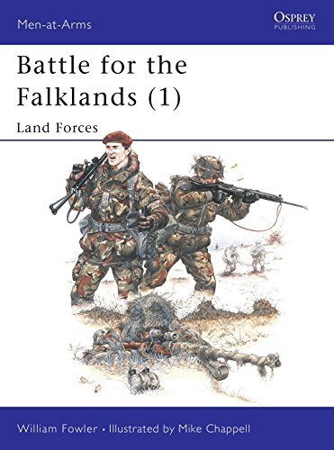 Beispielbild fr Battle For The Falklands, 3 Volumes: 1) Land Forces; 2)Naval Forces; 3)Air Forces, Osprey Special Men AT Arms Series #s 133,134,135. zum Verkauf von Boomer's Books