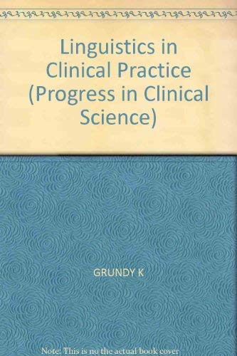 Imagen de archivo de Linguistics in Clinical Practice a la venta por Anybook.com