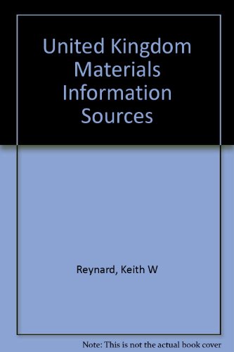 Imagen de archivo de United Kingdom Materials Information Sources 1989 a la venta por PAPER CAVALIER UK