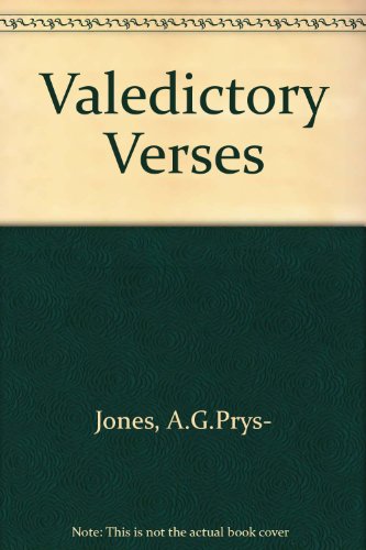 Beispielbild fr Valedictory Verses zum Verkauf von EbenezerBooks