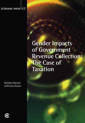 Stock image for Gender Impacts of Government Revenue Collection: The Case of Taxation for sale by ThriftBooks-Dallas