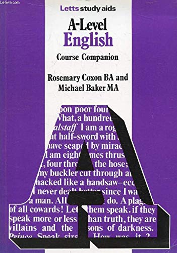 9780850975871: A-level English: Course Companion (Letts Study Aid)