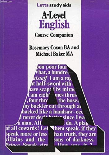 A-level English (Letts Study Aid) (9780850975871) by Rosemary-coxon-michael-baker