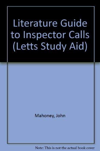 Beispielbild fr Literature Guide to "Inspector Calls" (Letts Study Aid) zum Verkauf von WorldofBooks