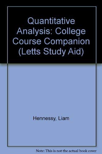 Quantitative Analysis (Letts Study Aid) (9780850978551) by Unknown Author