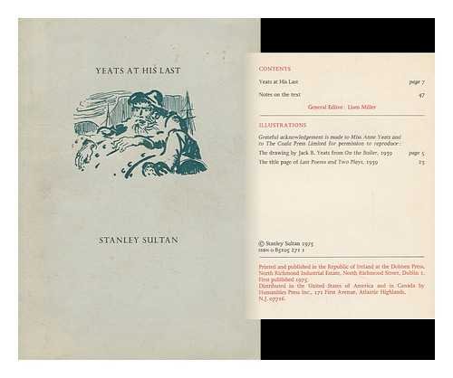 Imagen de archivo de Yeats at his last (New Yeats papers) a la venta por Solr Books