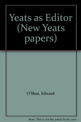 Imagen de archivo de Yeats as Editor a la venta por Lou Manrique - Antiquarian Bookseller