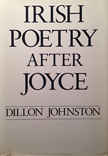 Stock image for Irish Poetry after Joyce for sale by Better World Books Ltd