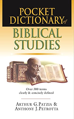 9780851112688: Pocket dictionary of Biblical studies (The IVP Pocket Reference Series)