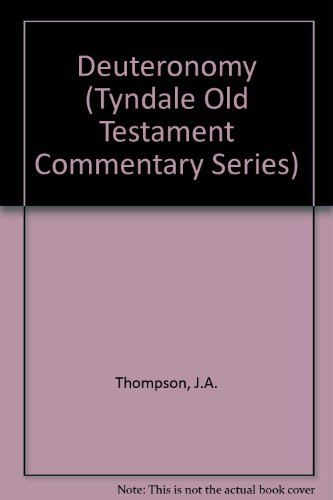 9780851116280: Deuteronomy (Tyndale Old Testament Commentary Series)