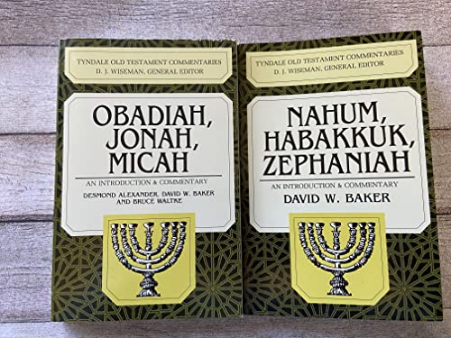 TOTC: Obadiah, Jonah and Micah (Tyndale Commentaries Series) (9780851118413) by Baker, D.W.; ALexander, T.D.; Waltke, B.K.