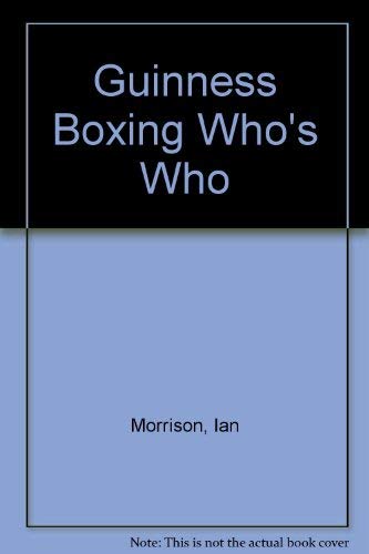 Boxing Who's Who (9780851127156) by Morrison, Ian