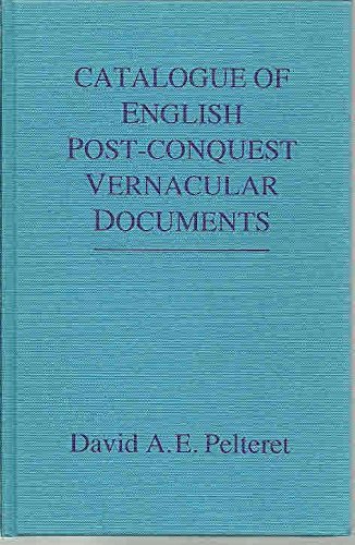 Stock image for Catalogue of English Post-Conquest Vernacular Documents for sale by Bingo Books 2