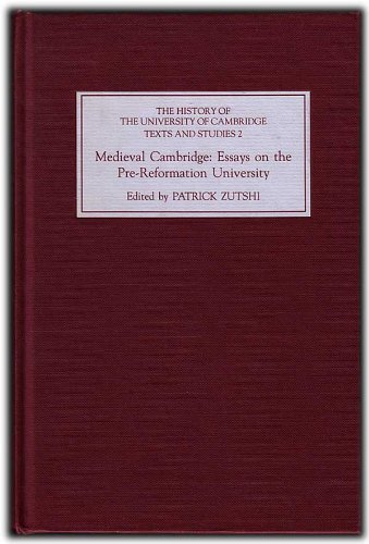 Imagen de archivo de Medieval Cambridge: Essays on the Pre-Reformation University a la venta por 3rd St. Books