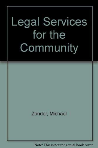 Imagen de archivo de Legal Services for the Community a la venta por Goldstone Books