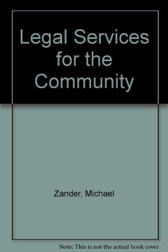 Stock image for Legal Services for the Community for sale by Goldstone Books