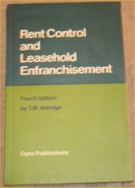 Beispielbild fr Rent control and leasehold enfranchisement, zum Verkauf von Phatpocket Limited