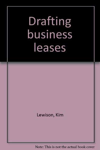 Stock image for Drafting business leases for sale by WorldofBooks