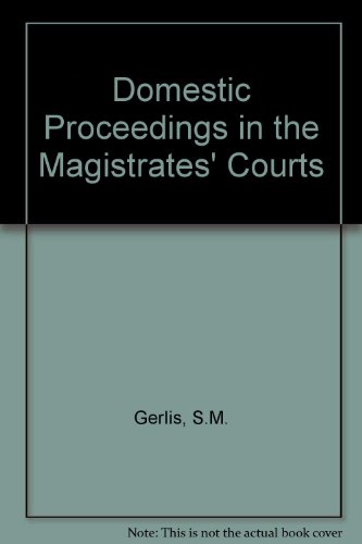 Stock image for Domestic Proceedings in the Magistrates' Courts for sale by Phatpocket Limited