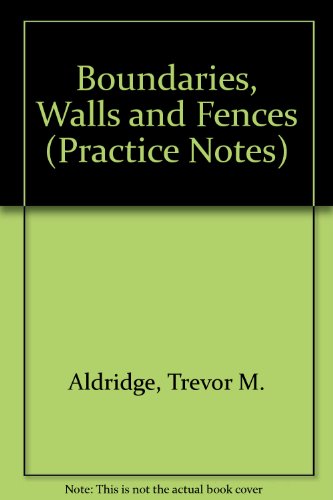 Beispielbild fr Boundaries, walls, and fences (Oyez Longman practice notes) zum Verkauf von Phatpocket Limited