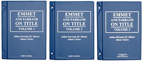 Emmet on Title: 2 Volumes (9780851211480) by Farrand Alison, J And Clarke