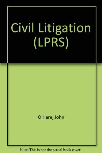 Imagen de archivo de Civil Litigation (LPRS) a la venta por AwesomeBooks