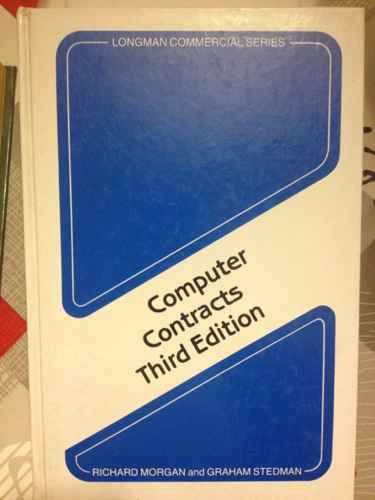 Computer Contracts (9780851212593) by Richard S. Morgan