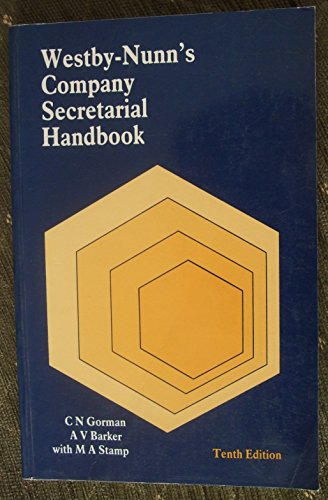 Imagen de archivo de Westby-Nunn's Company Secretarial Handbook a la venta por PsychoBabel & Skoob Books