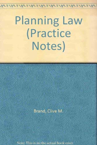 Stock image for Planning Law (Practice Notes) for sale by AwesomeBooks