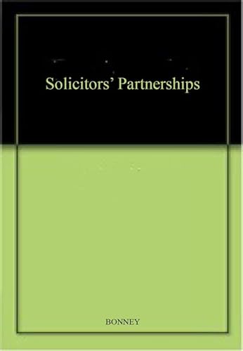Stock image for Solicitors' Partnership: The Law in Practice (Practitioner Series) for sale by AwesomeBooks