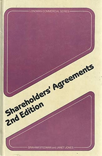 9780851216553: Shareholders' Agreements (Commercial Series)