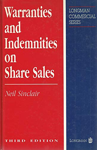 Beispielbild fr Warranties and Indemnities on Share Sales (Commercial S.) zum Verkauf von AwesomeBooks