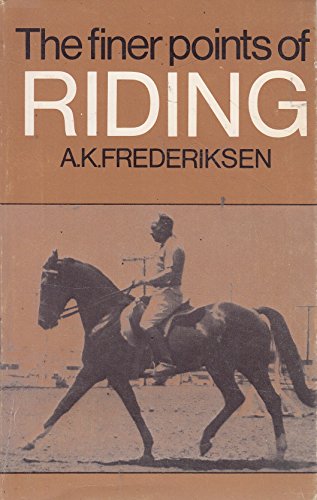 Stock image for Finer Points Of Riding for sale by Pegasus Books