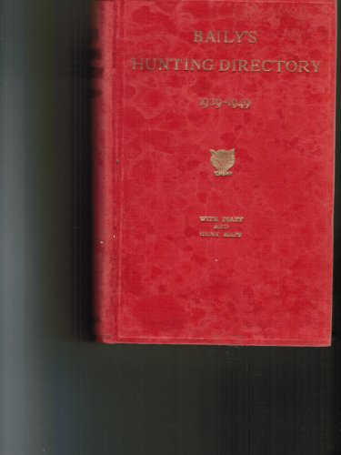 9780851314129: Baily's Hunting Directory 1985-86