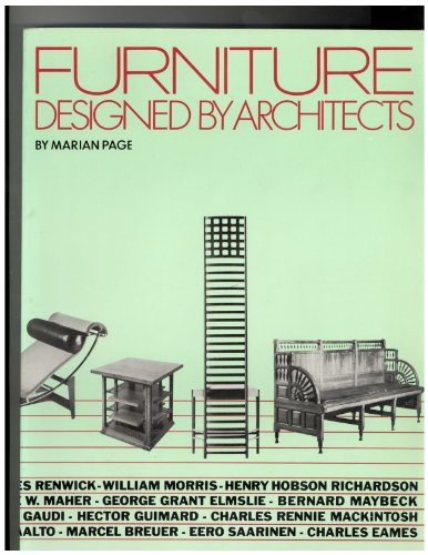 9780851398365: Furniture Designed by Architects