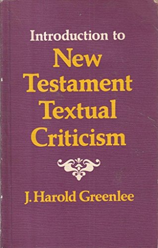 9780851501758: INTRODUCTION TO NEW TESTAMENT TEXTUAL CRITICISM